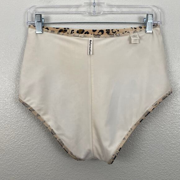 Reformation High Rise Leopard Print Bikini Bottom - Picture 5 of 8
